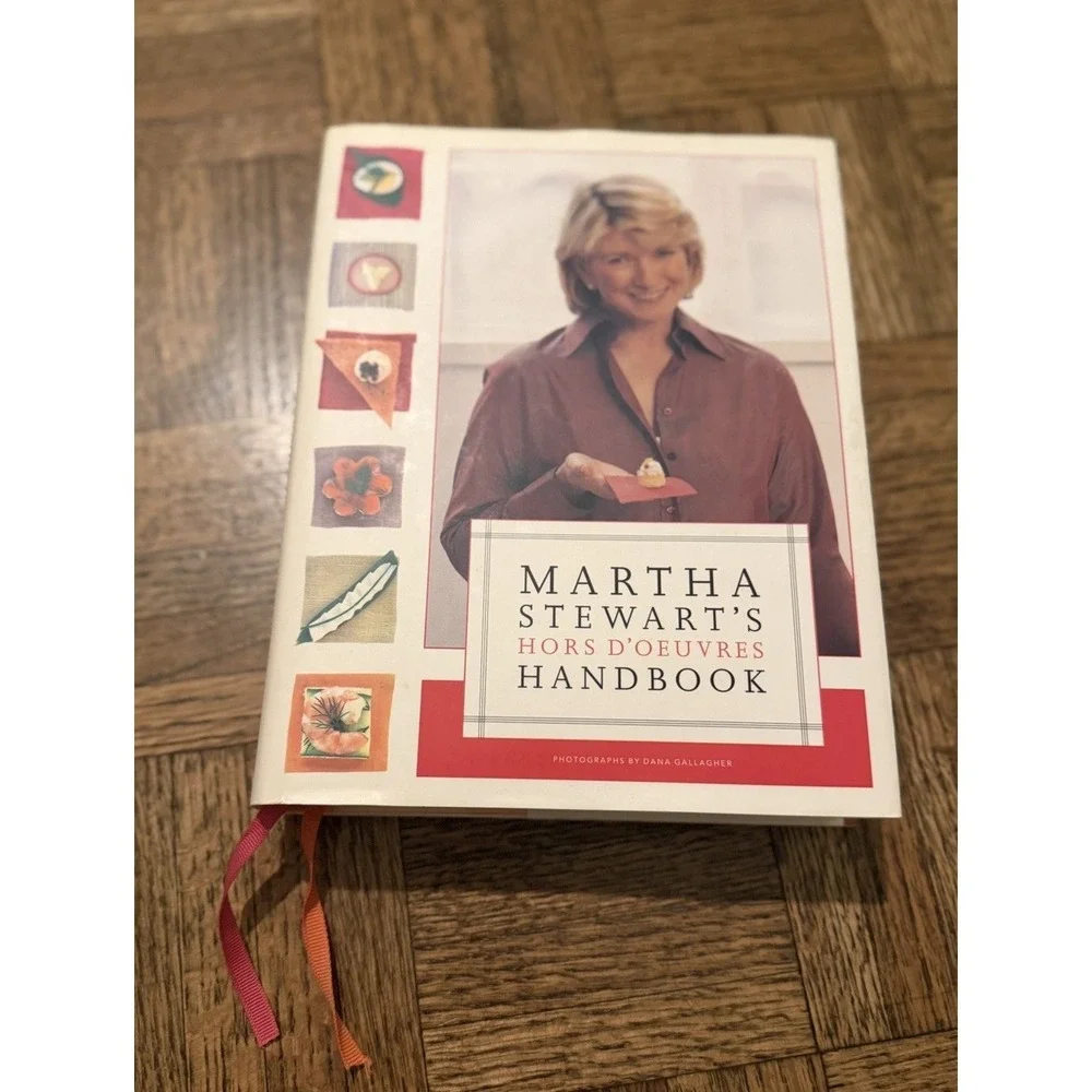 Martha Stewart Hors D'Oeuvres Cookbook Hardcover 1999 Excellent Cottagecore Vtg